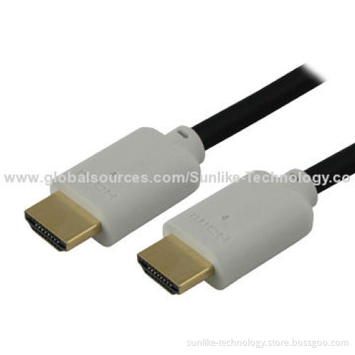 HDMI Cables with Single Color Molding Type, Gold-plated Connector